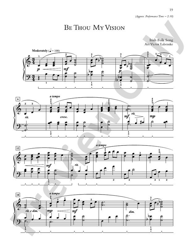 Be Thou My Vision - Piano Solo