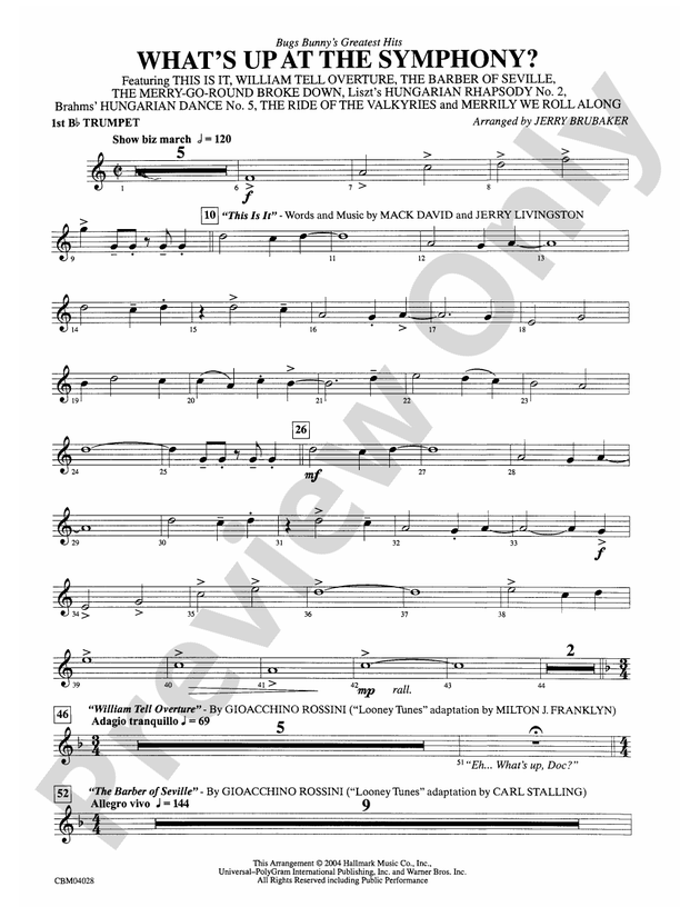 What's Up at the Symphony? Bugs Bunny's Greatest Hits (Medley): 1st B ...