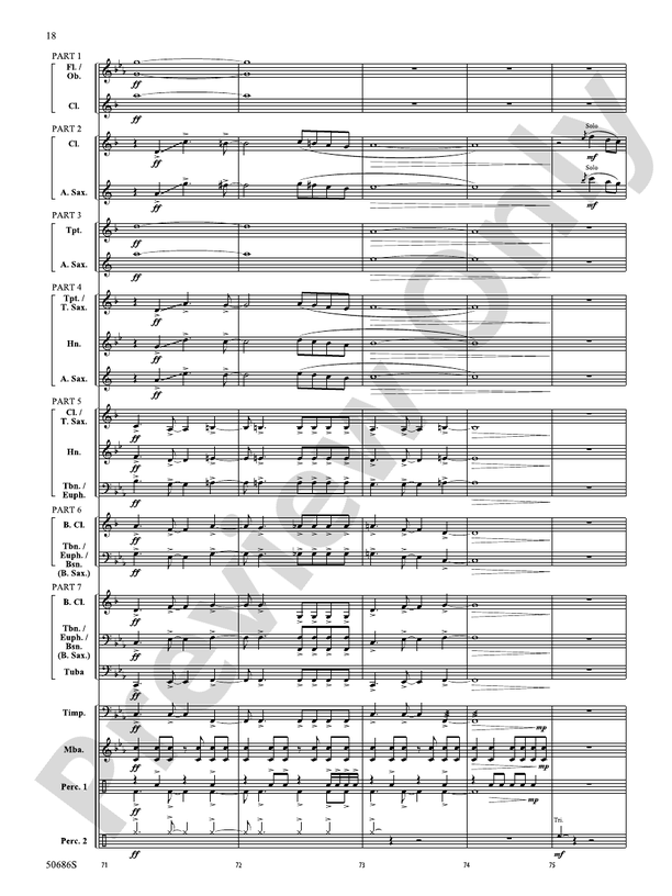 Tripwire: Concert Band Conductor Score & Parts - ColorFlex Version