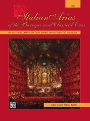 Italian Arias of the Baroque and Classical Eras