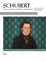 Schubert: Two Characteristic Marches, Opus 121, D. 886 - Piano Duet (1 Piano, 4 Hands)