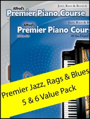 Premier Piano Course Jazz, Rags & Blues 5-6 (Value Pack)