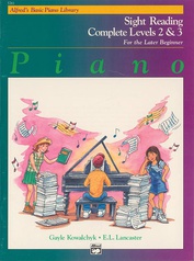 Alfred's Basic Piano Library: Sight Reading Book Complete Level 2 & 3