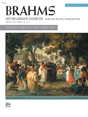 Brahms: Hungarian Dances, Volume 2 - Piano Duet (1 Piano, 4 Hands)