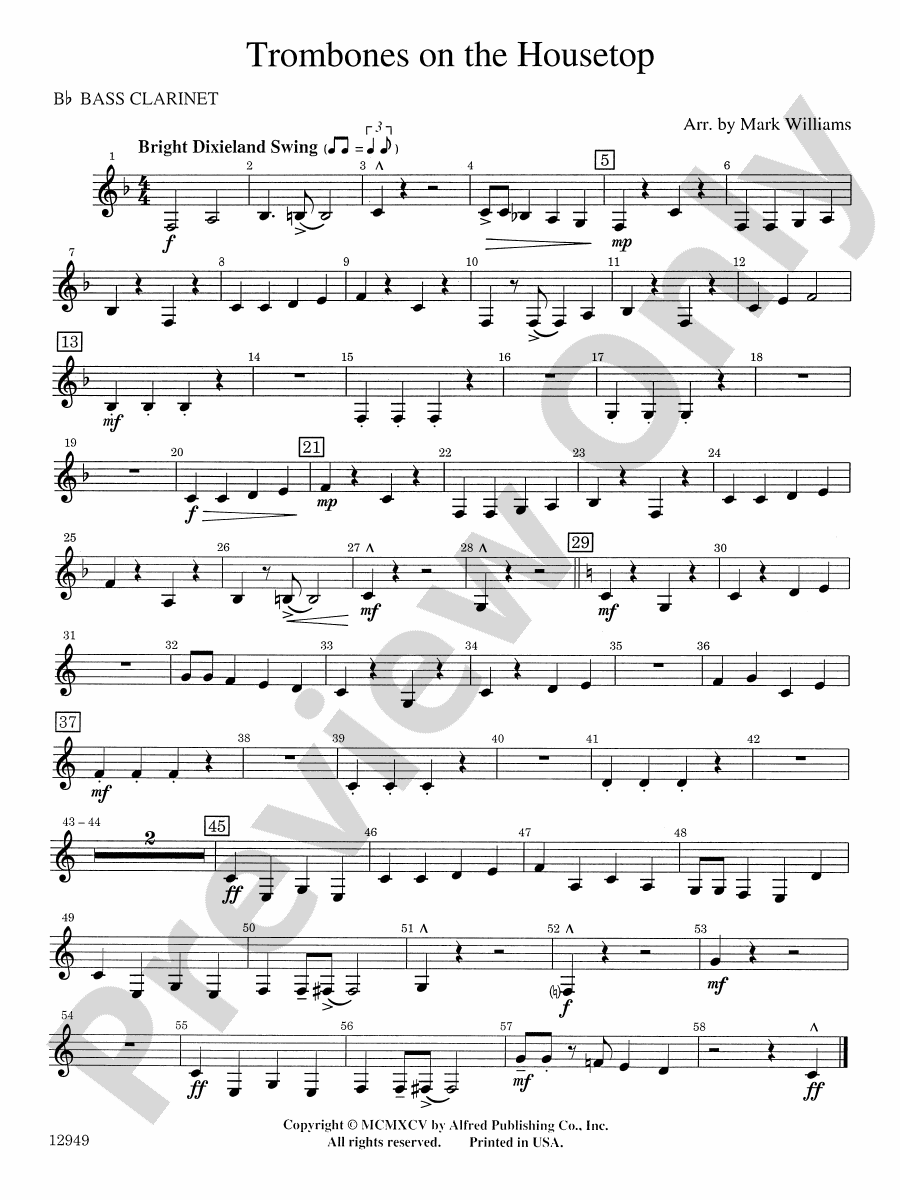 Trombones on the Housetop Bflat Bass Bflat Bass