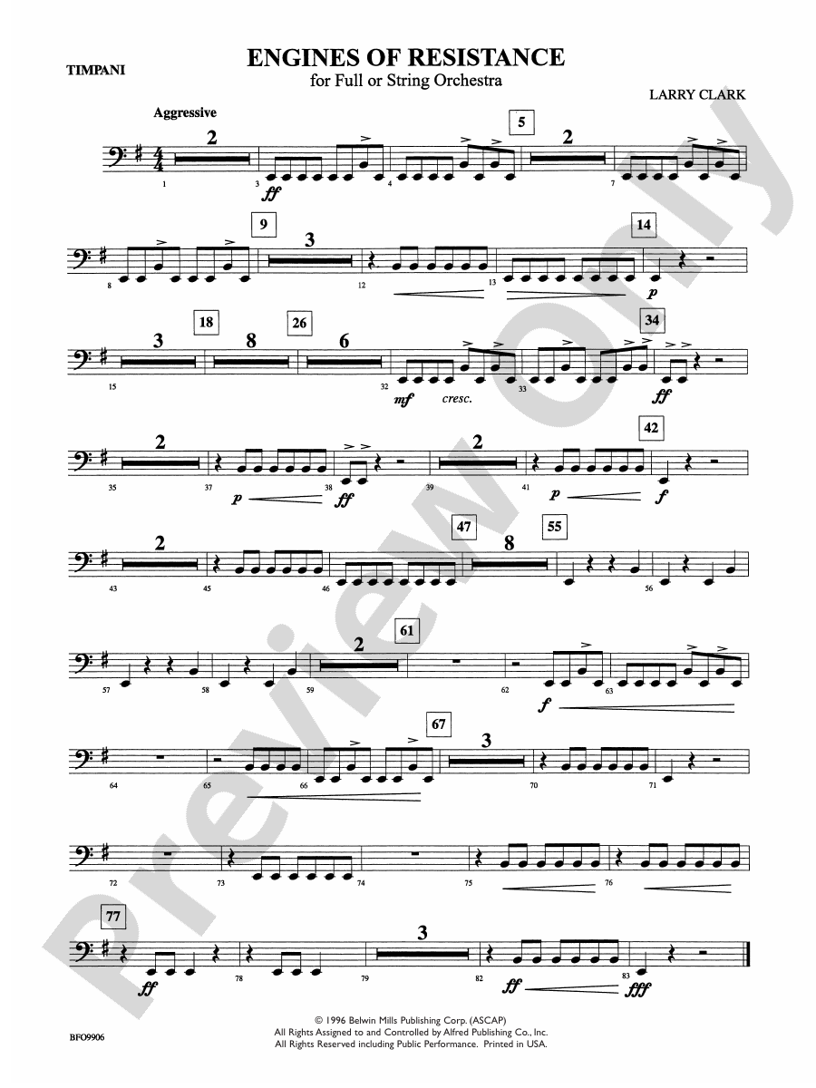 Engines of Resistance Timpani Timpani Part Digital Sheet Music Download
