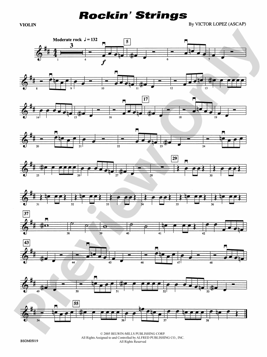 Rockin Strings 1st Violin 1st Violin Part Digital Sheet Music Download 9773