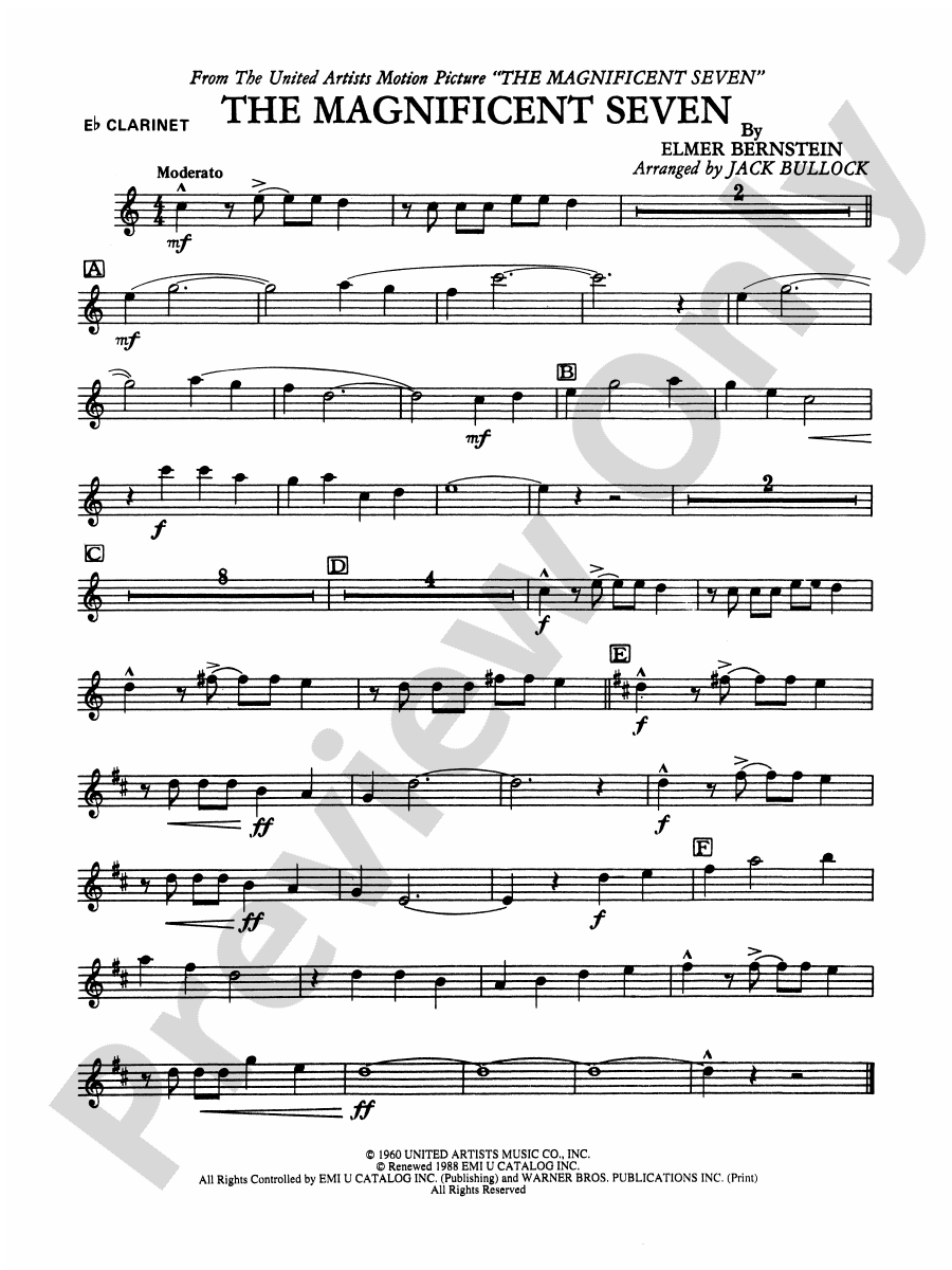 The Magnificent Seven Eflat Soprano Eflat Soprano
