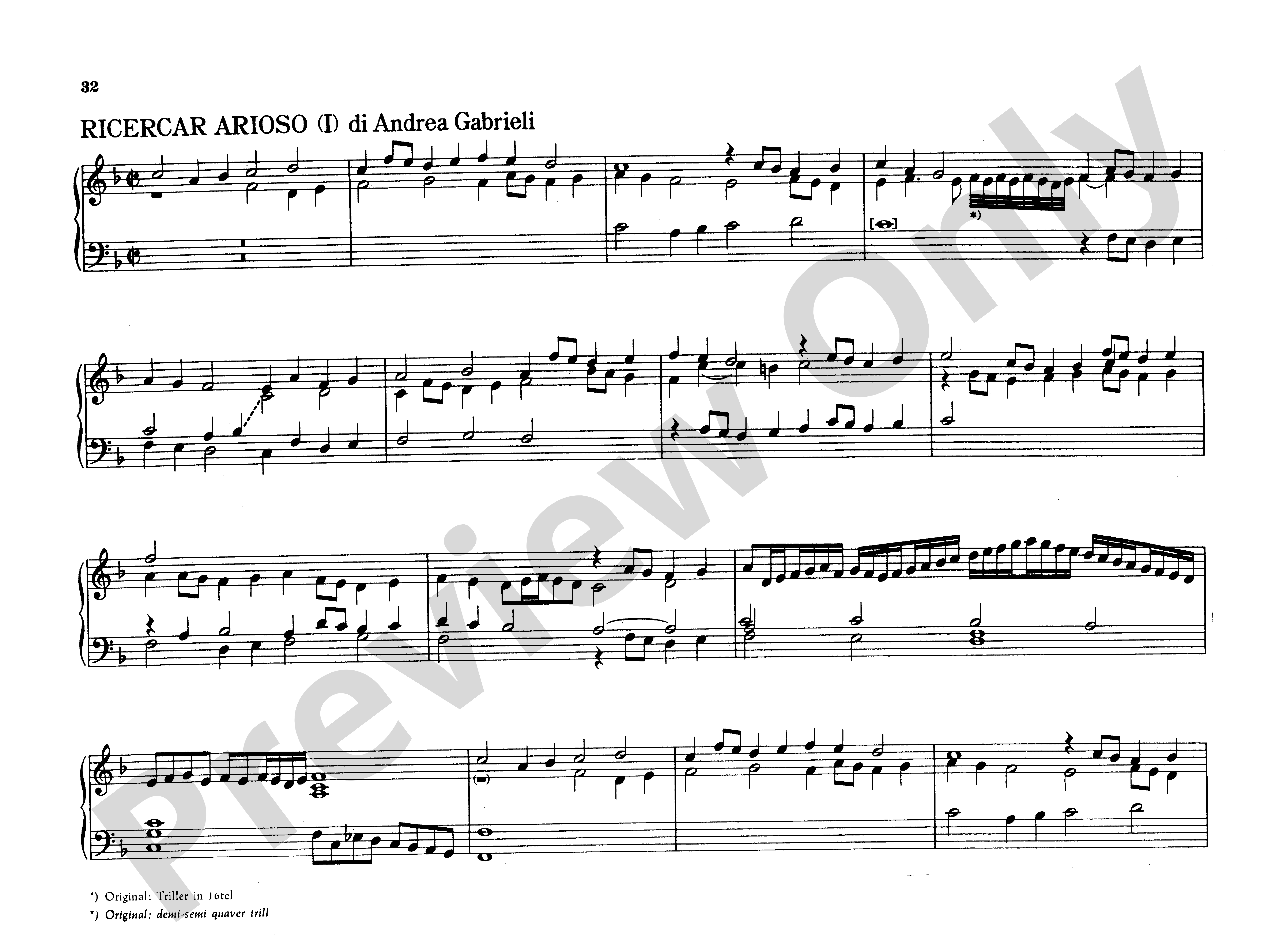 Gabrieli: Organ Works, Volume IV: X. Ricercar Arioso (I) Di Andrea ...