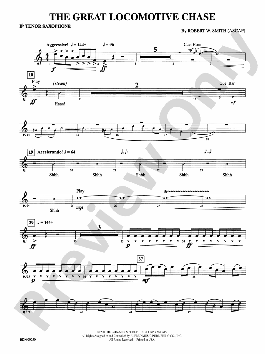 The Great Chase Bflat Tenor Saxophone Bflat Tenor