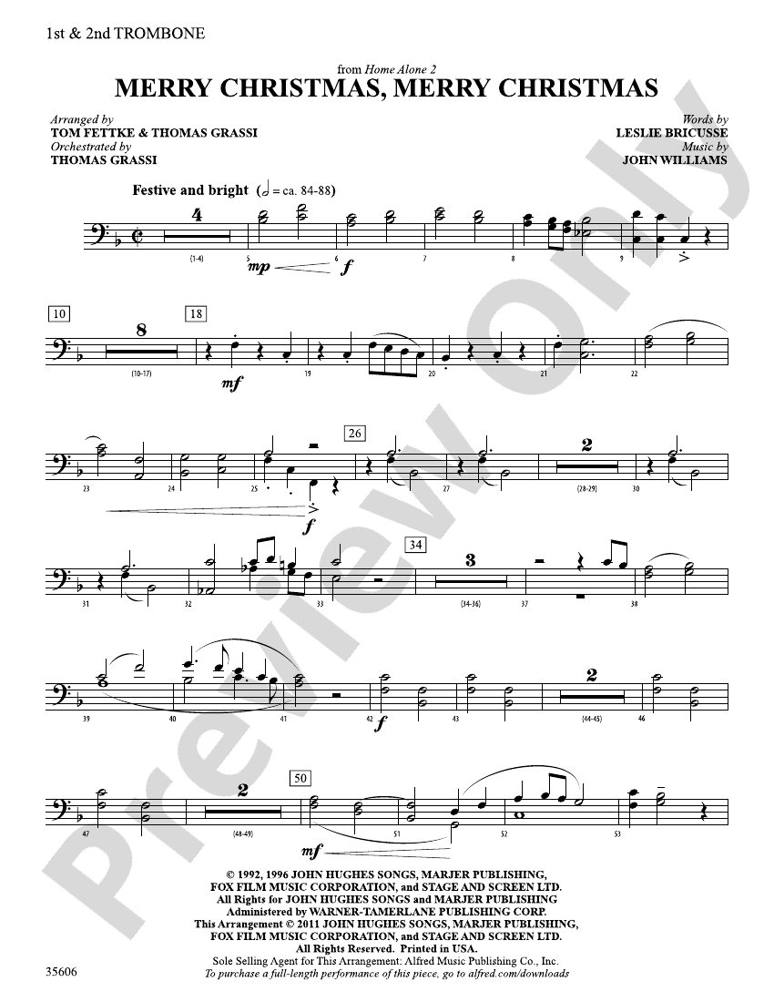 Merry Christmas, Merry Christmas (from Home Alone 2) 1st & 2nd