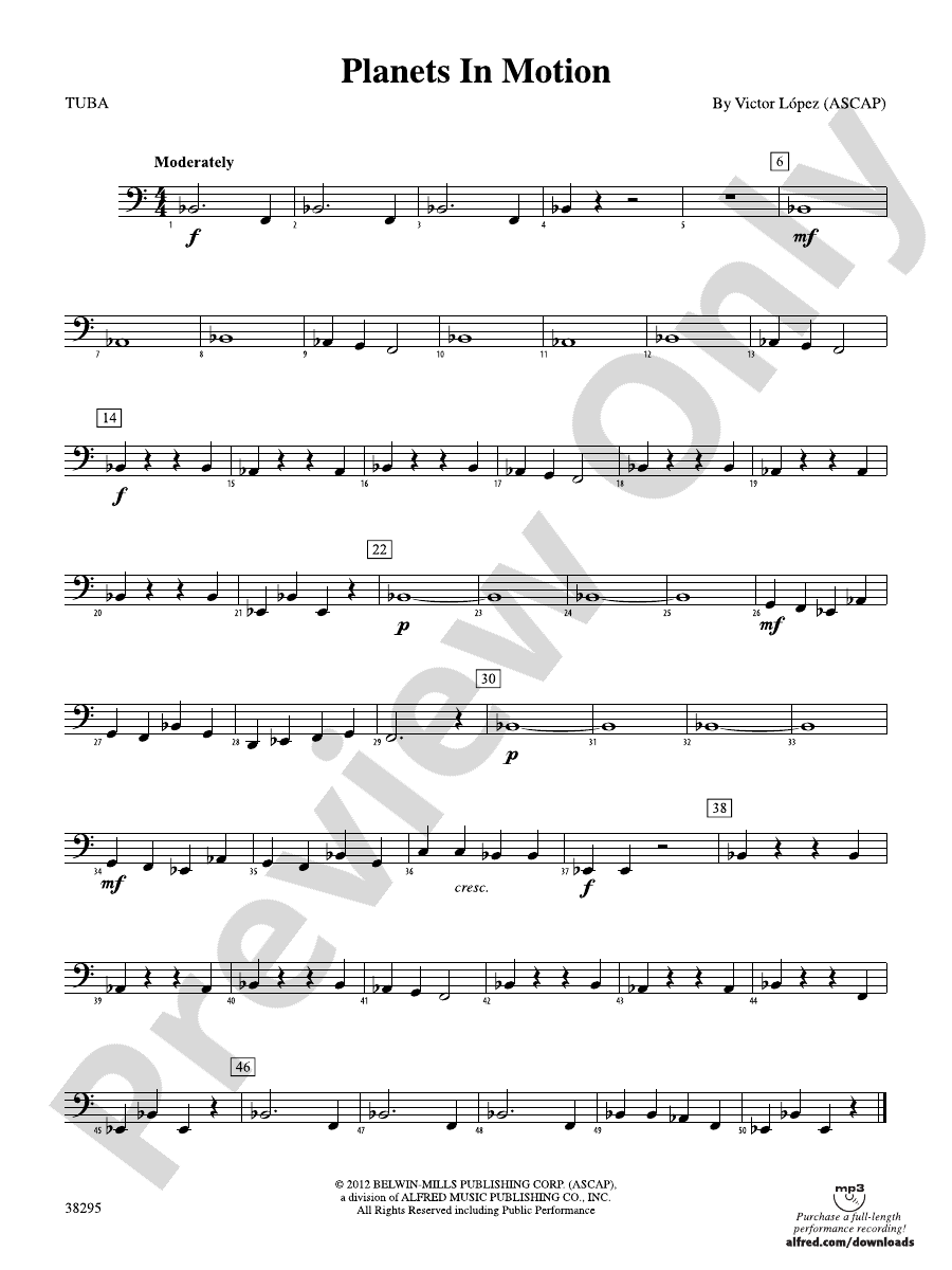 in Motion Tuba Tuba Part Digital Sheet Music Download