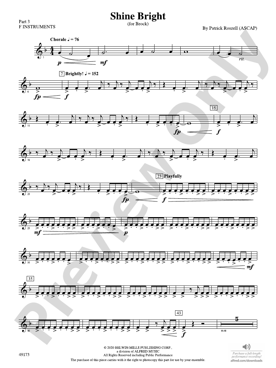 Shine Bright Part 3 F Instruments Part 3 F Instruments Part