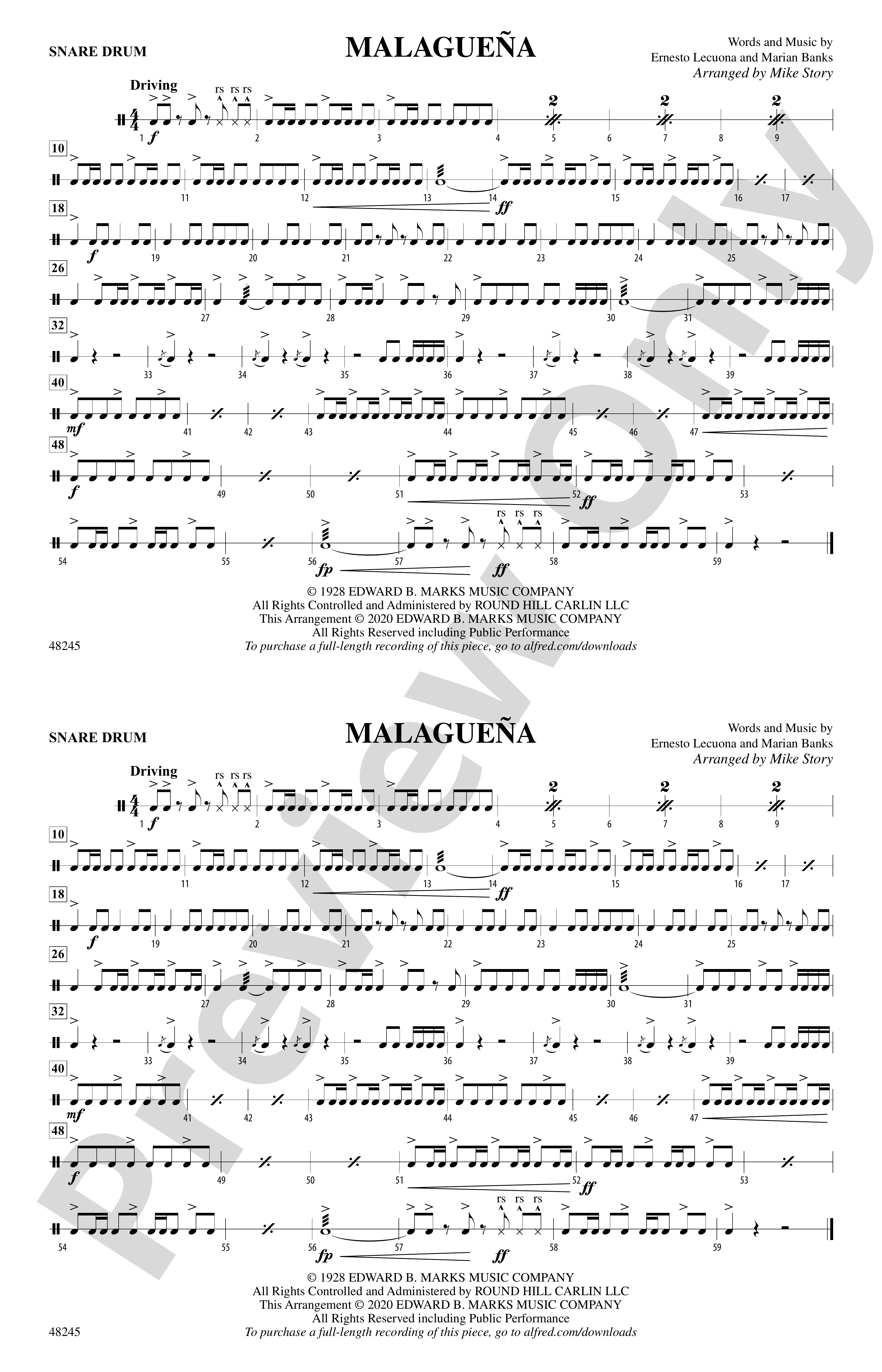 Malaguena | Sheet Music Direct