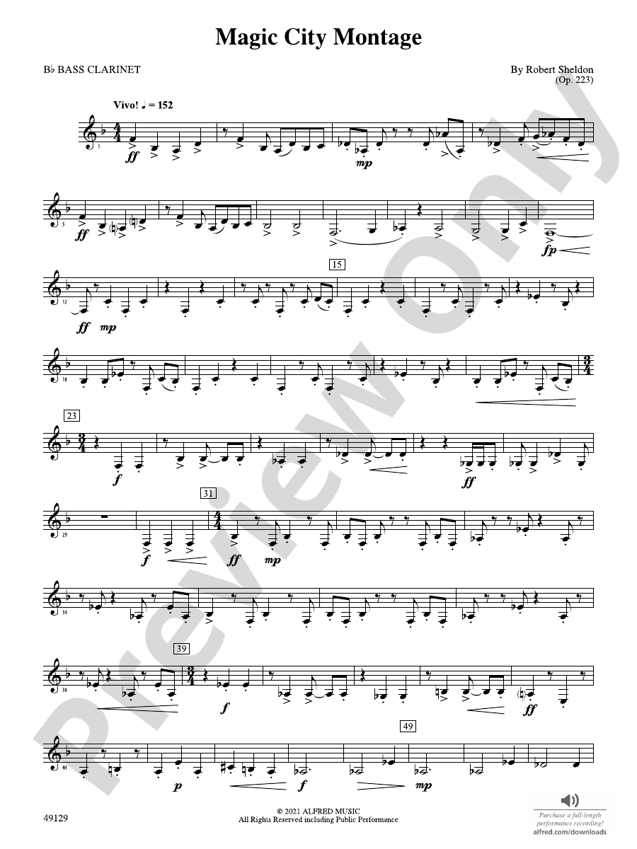 Magic City Montage Bflat Bass Bflat Bass Part