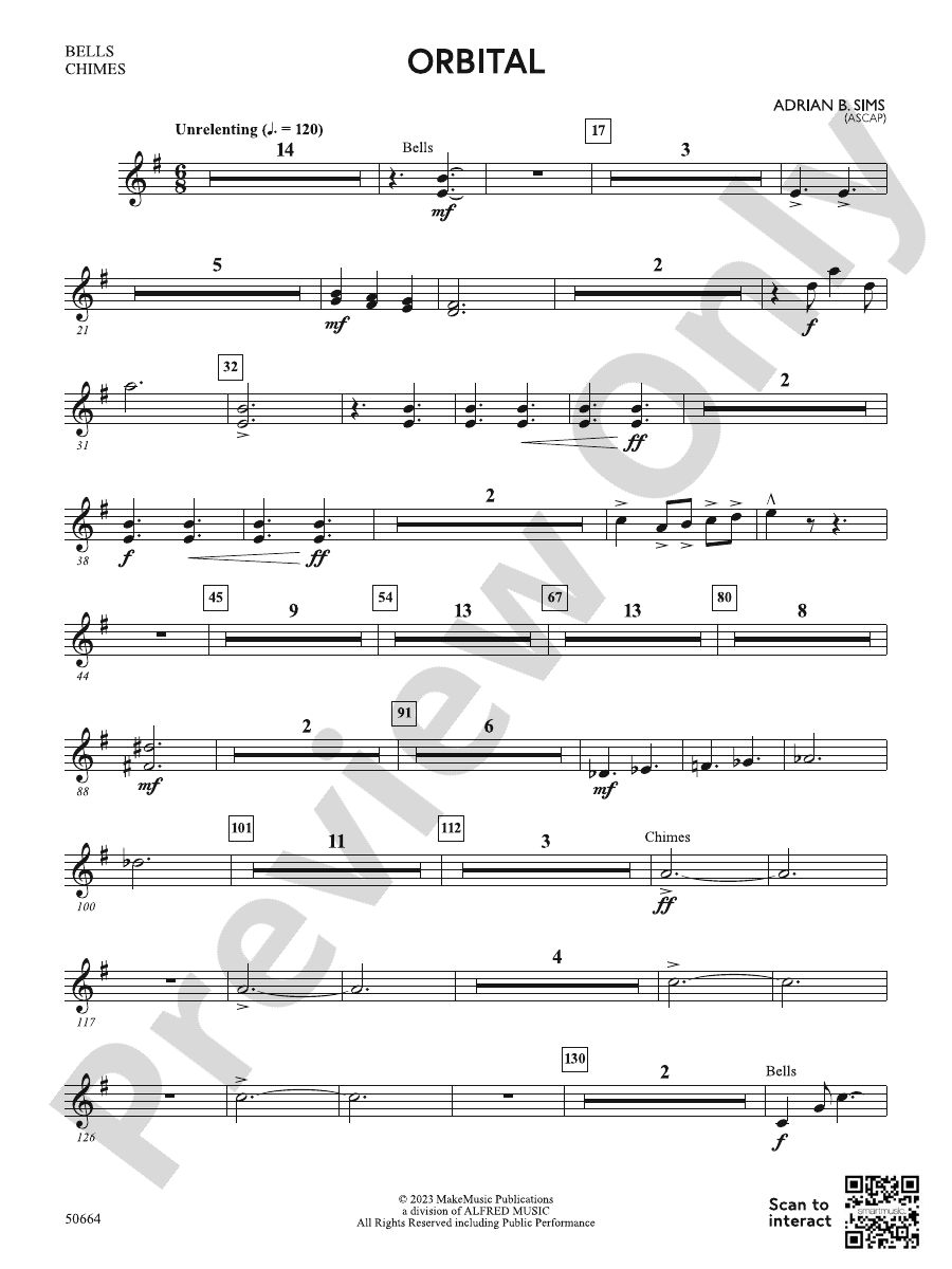 Orbital Bells/Chimes Bells/Chimes Part Digital Sheet Music Download
