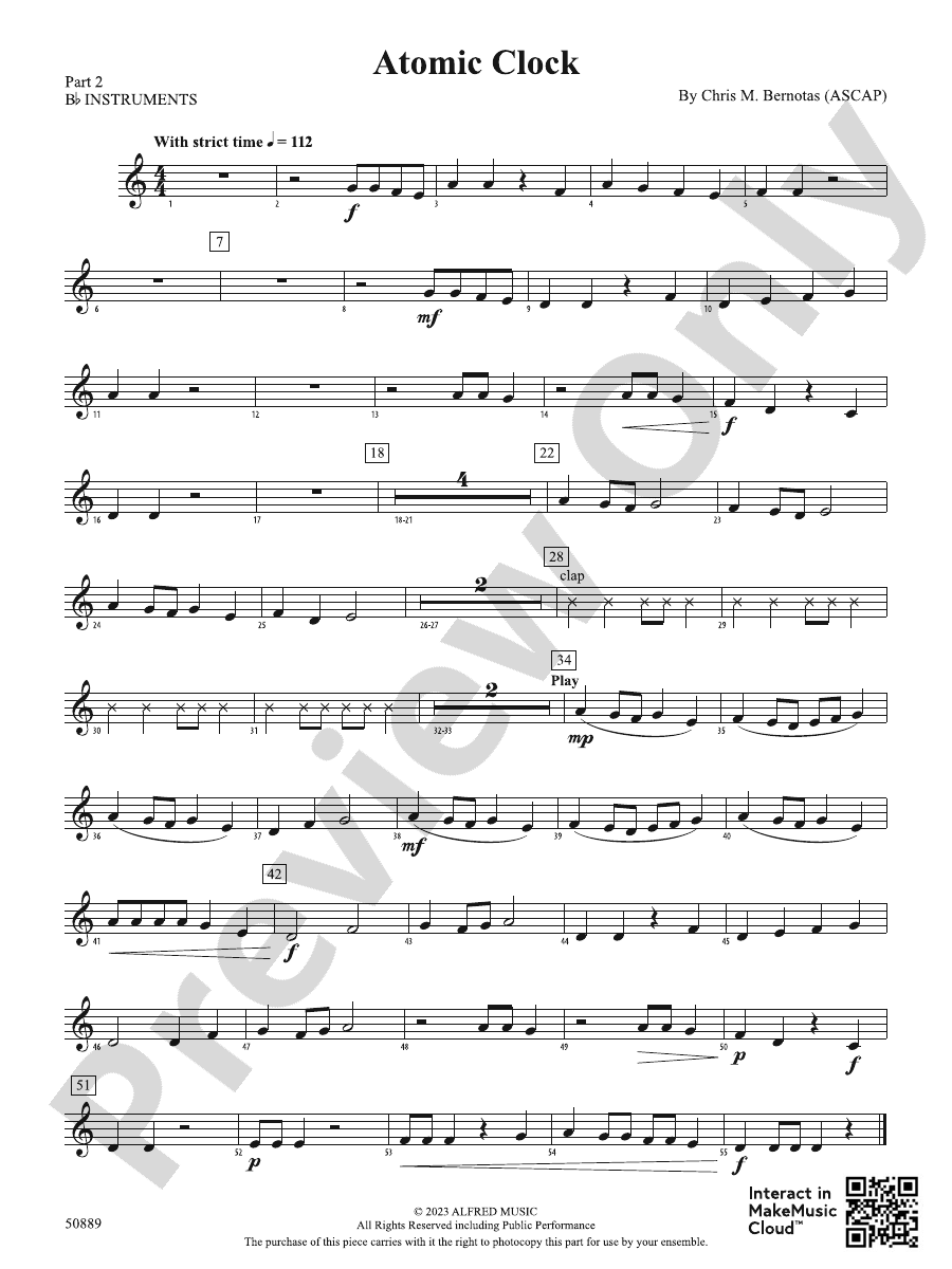 Atomic Clock: Part 2 - B-flat Instruments: Part 2 - B-flat Instruments ...