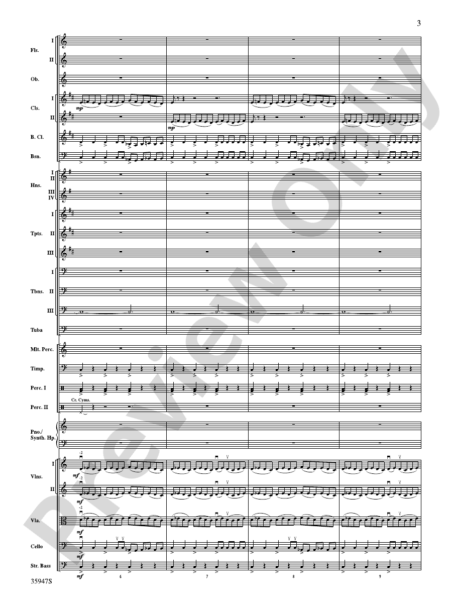 World of Warcraft Full Orchestra Conductor Score & Parts Russell
