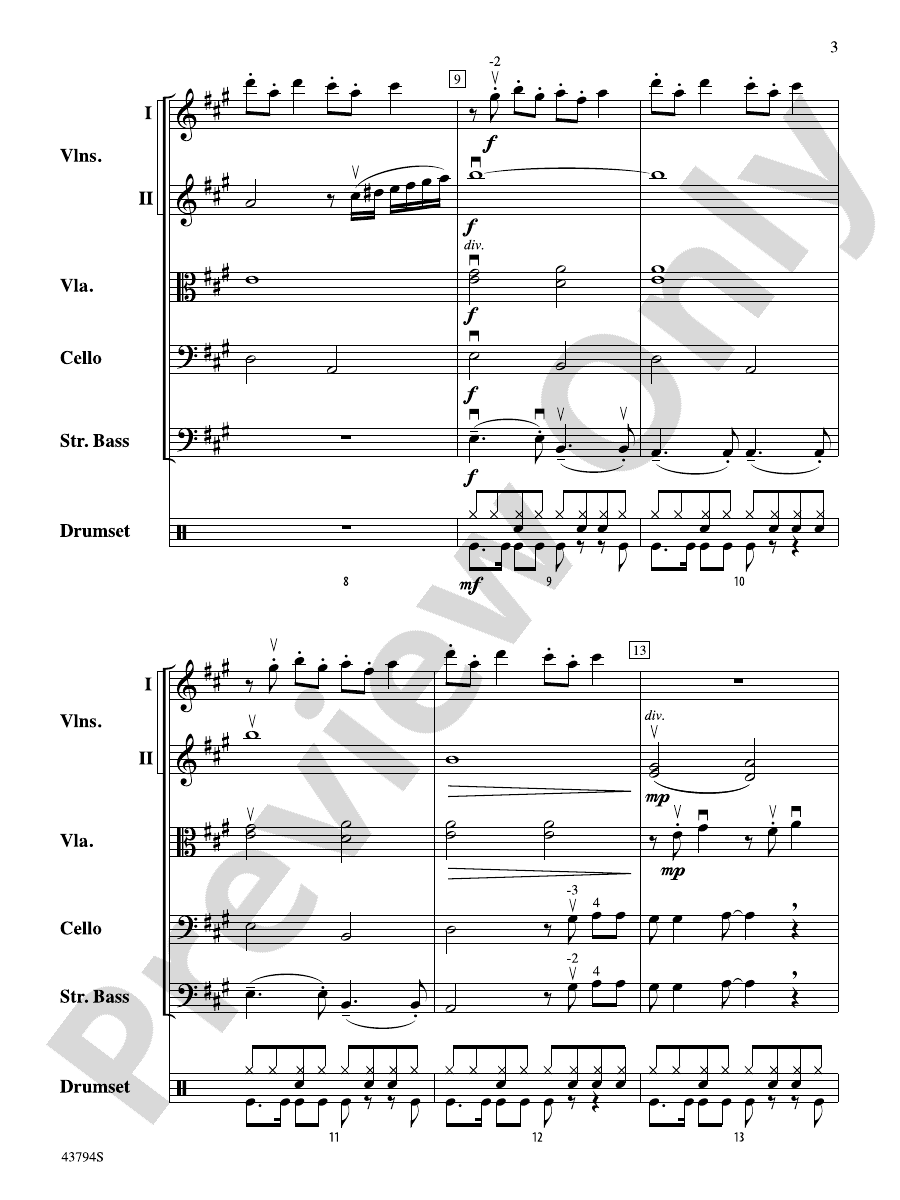Bitter Sweet Symphony String Orchestra Conductor Score & Parts The