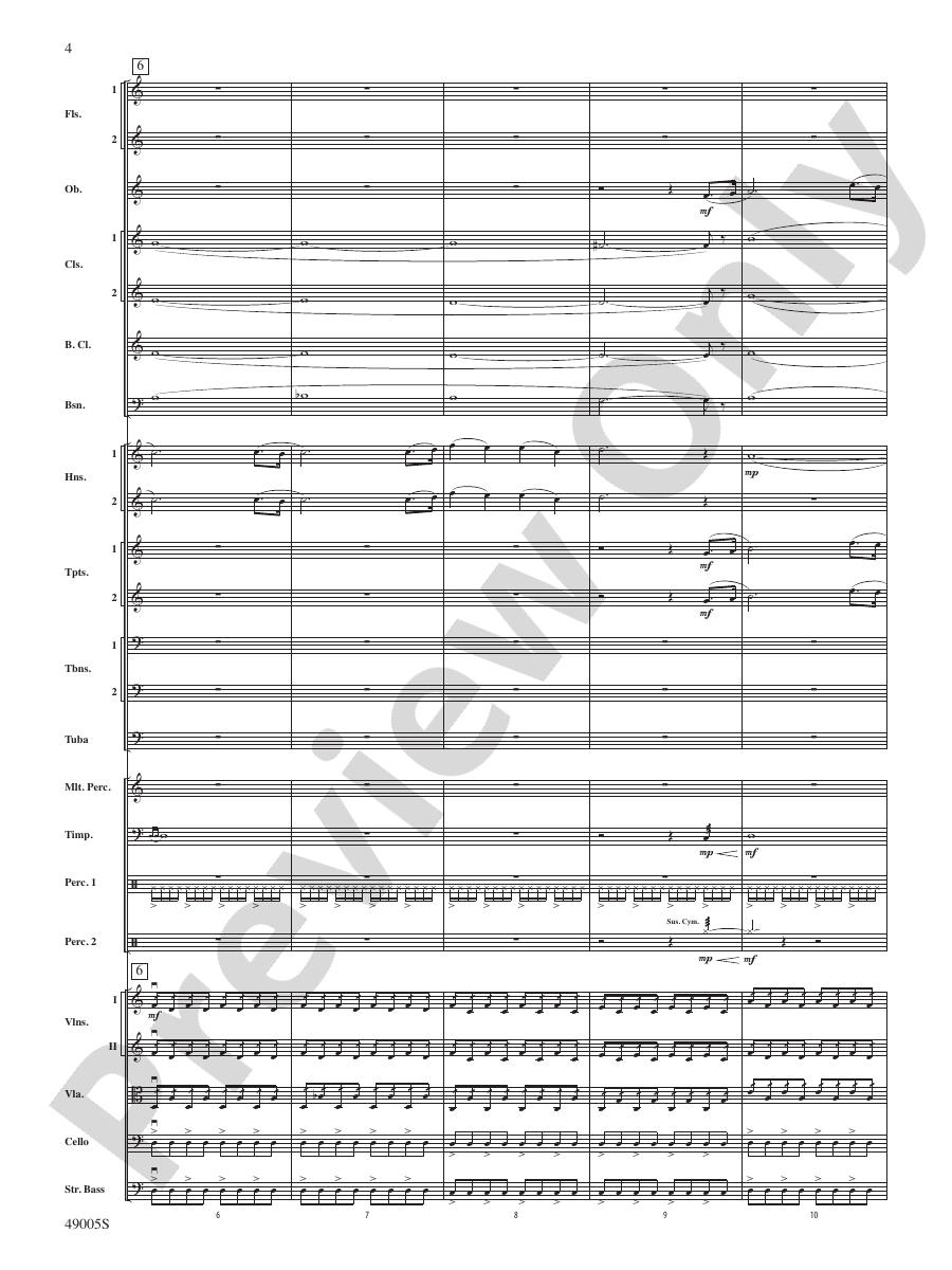Genesis Full Orchestra Conductor Score & Parts Rossano Galante