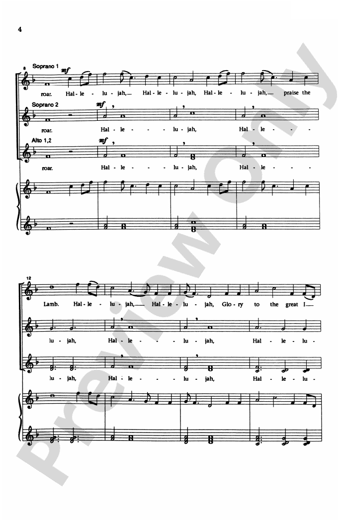 Hark, I Hear the Harps Eternal SSAA, a cappella Choral Octavo