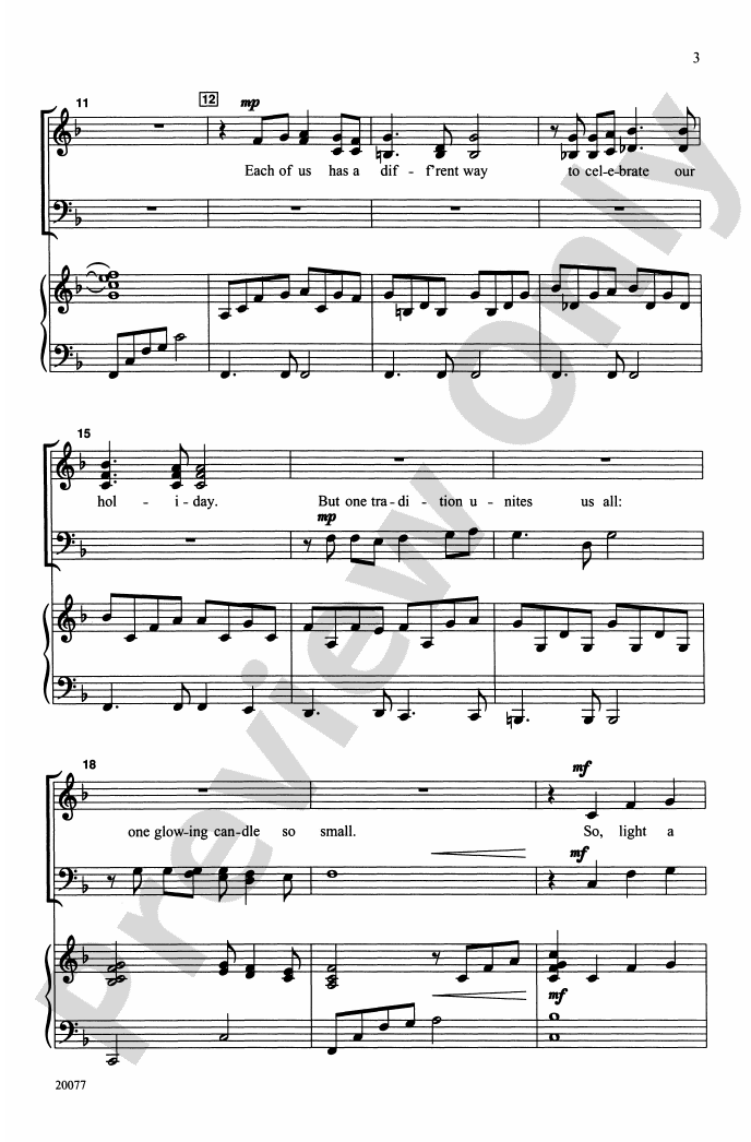 Candle in the Window SATB Choral Octavo Jay Althouse Digital Sheet