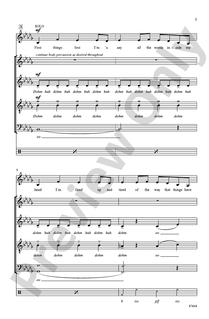 Believer Satb A Cappella Choral Octavo Daniel Platzman Digital Sheet Music Download 0522