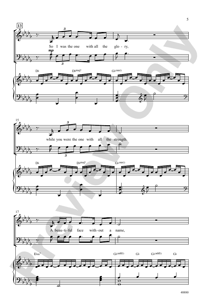 The Wind Beneath My Wings SATB Choral Octavo Larry Henley Digital