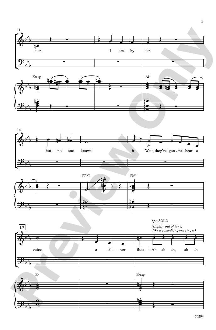 Funny Girl Highlights SATB Choral Octavo Jule Styne Digital Sheet