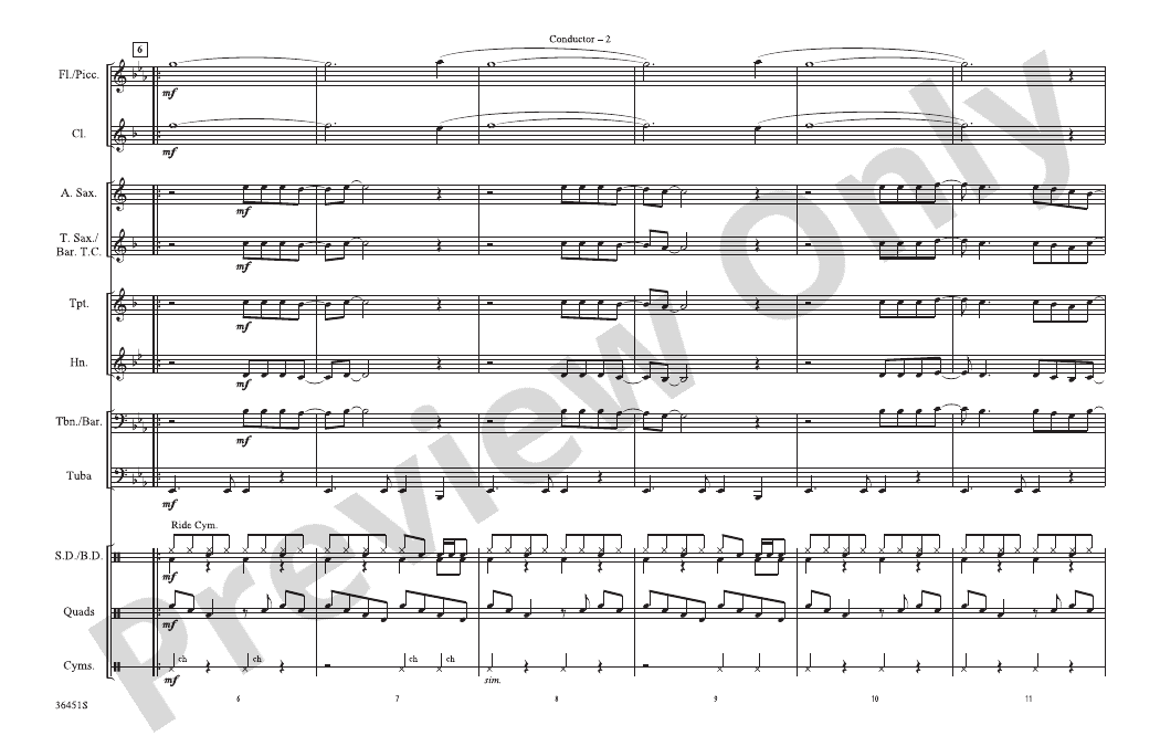 Margaritaville Score Marching Band Score Digital Sheet Music Download