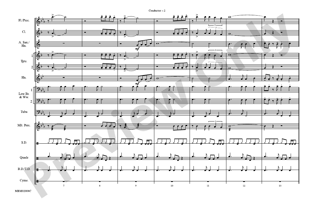 Margaritaville Score Marching Band Score Digital Sheet Music Download