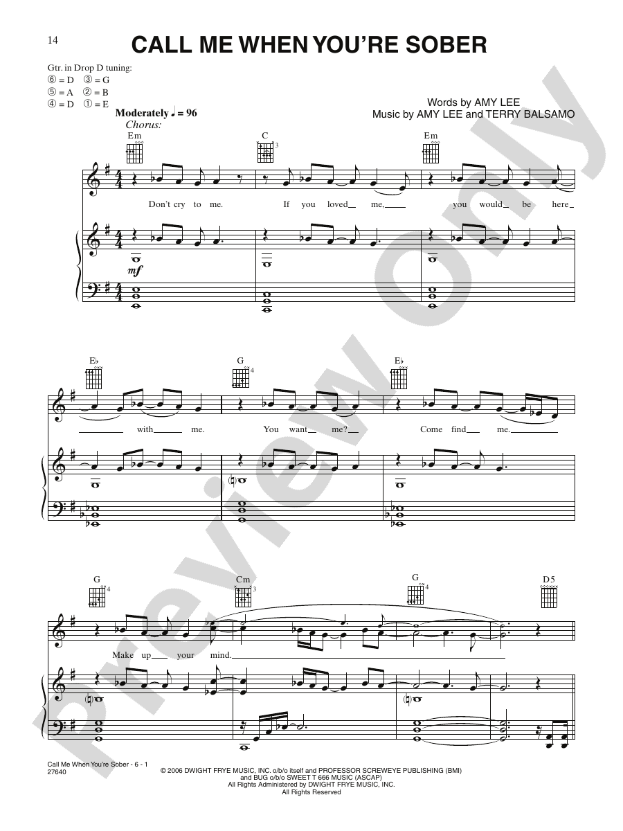 Call Me When You re Sober Piano Vocal Chords Evanescence Digital call-me-when-you-re-sober-piano-vocal-chords-evanescence-digital