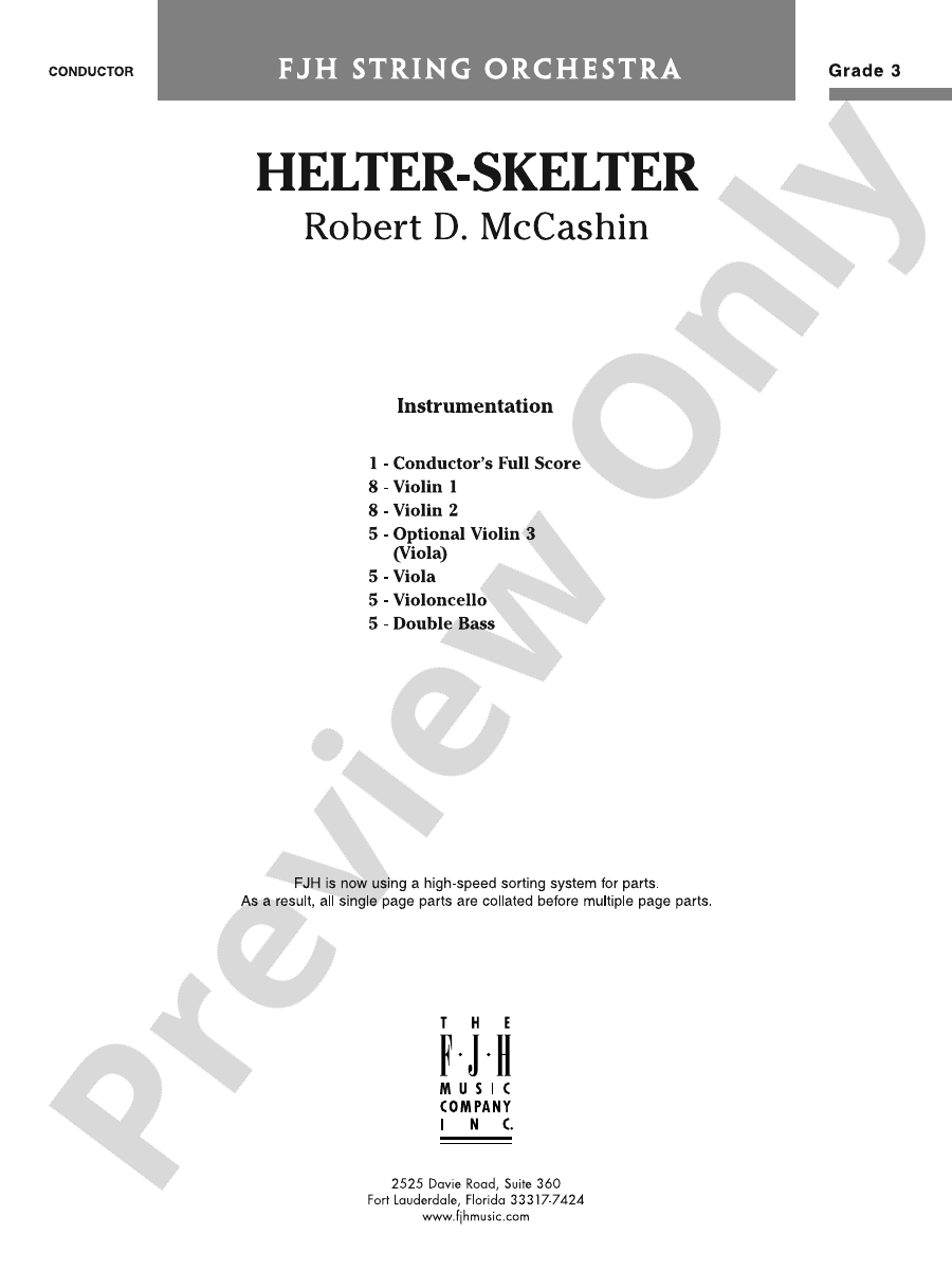 Helter-Skelter: : Robert D. McCashin - Digital Sheet Music Download