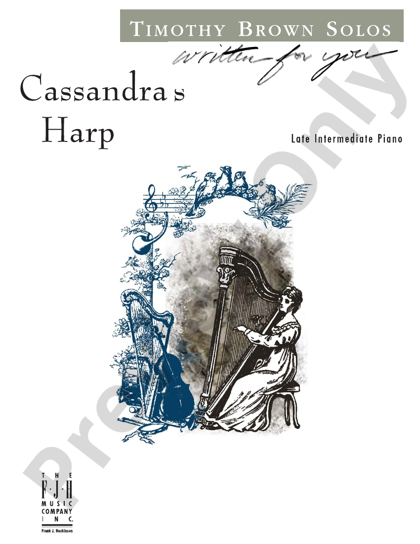 Cassandra's Harp Piano Timothy Brown Digital Sheet Music Download