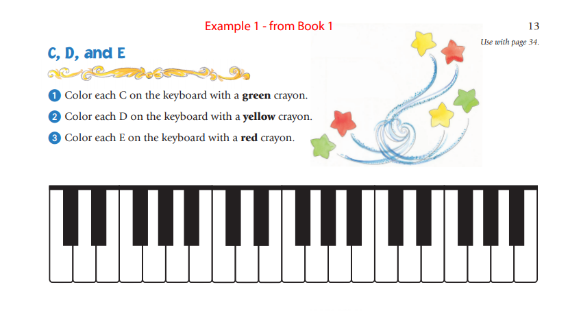 Music for Little Mozarts Notespeller ex. 1