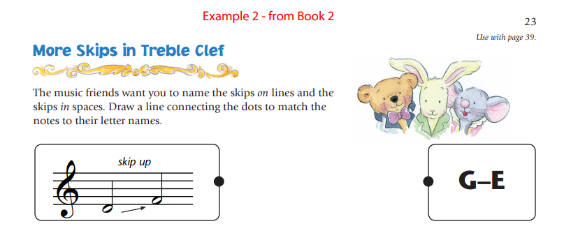 Music for Little Mozarts Notespeller ex. 2