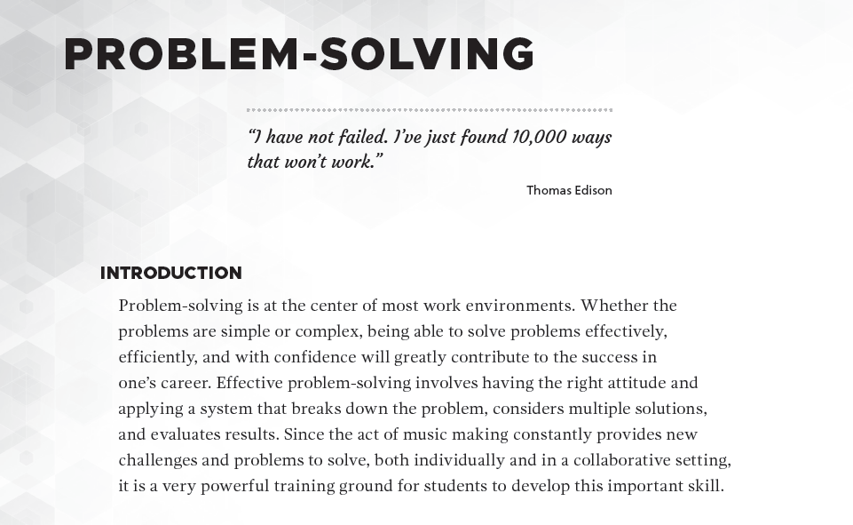 Problem Solving Sample