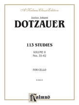 Dotzauer: 113 Studies, Volume II (Nos. 35-62) - String Instruments