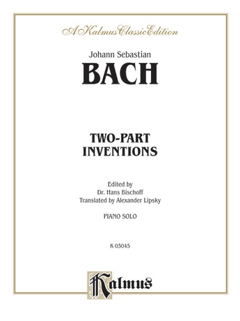Bach: Two-Part Inventions (Ed. Hans Bischoff) - Piano
