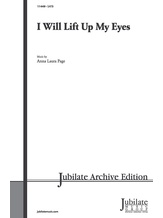 I Will Lift Up My Eyes - Choral