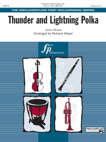 Thunder and Lightning Polka: Johann Strauss | Full Orchestra Sheet Music