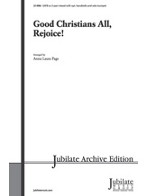 Good Christians All, Rejoice! - Choral