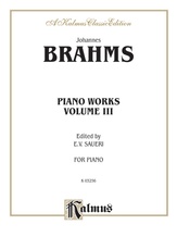 Brahms: Piano Works, Volume III (2 Concertos, Paganini Variations & Waltzes) - Piano