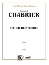 Chabrier: Recueil de Melodies - Voice