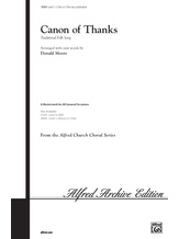 Canon of Thanks - Choral