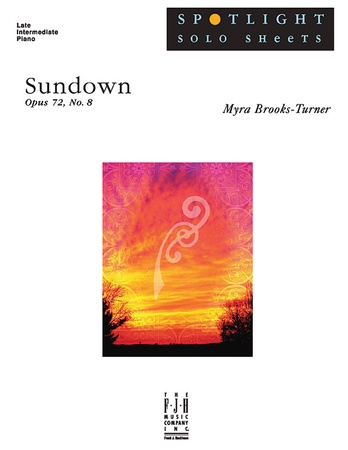 Sundown, Op. 72, No. 8 - Piano