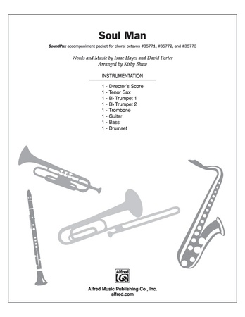 Soul Man 1st Trombone Issac Hayes Choral Pax Sheet Music