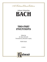 Bach: Two-Part Inventions (Ed. Hans Bischoff) - Piano