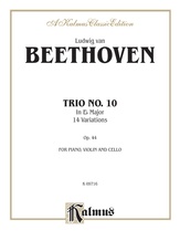 Beethoven: Trio No. 10, in E flat Major, 14 Variations (for piano, violin, and cello) - String Ensemble