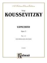 Koussevitzky: Concerto, Op. 3 - String Instruments